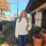 Cowl Neck Ivory Sweater