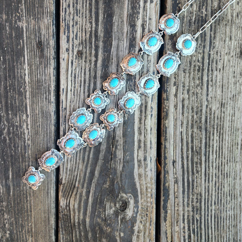 Western Turquoise Long Necklace