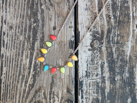 Western Multi Color Necklace