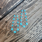 Turquoise Teardrop Western Earring