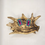 Pink Bling Turquoise Earring