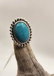 Large Turquoise & Silver Ring