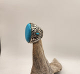 Turquoise Medalion Shape Ring