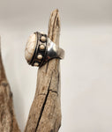 Large White Stone Ring