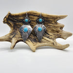 Aztec Tribal Turquoise Earring