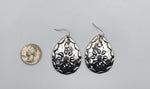 Silver Teardrop Design Earring