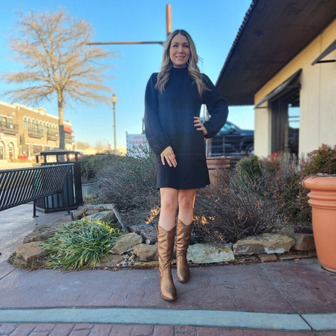 Brown Tall Sparkle Western Boot