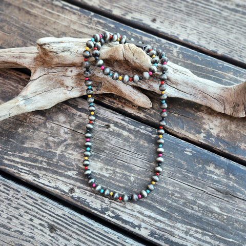 Navajo Beaded Necklace Mix Color