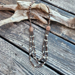 Navajo Beaded Necklace Cooper Mix