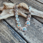 Silver  & Turquoise Concho Necklace