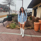 White Ruffle Hem Romper