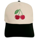 Cherries Ball Cap Black