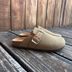 Light Tan Berk Slip On Mule