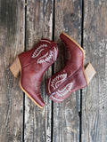 Red Western Stitch Creek Bootie