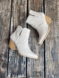 Stone Embossed Western Vaca Bootie