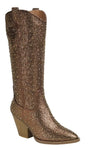 Brown Tall Sparkle Western Boot