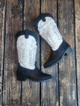 Black/White Pendry Western Boot