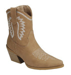 Taupe Western Stitch Creek Bootie