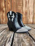 Black Sparkle Western Zane Bootie