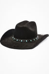 Turquoise Accent Cowboy Western Hat