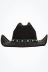 Turquoise Accent Cowboy Western Hat