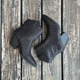 Black Sparkle River Bootie