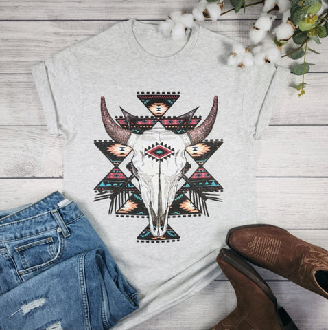 Serape Skull Graphic Tee