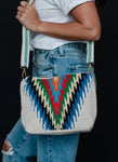 Panache Beige & Multicolored Aztec Crossbody