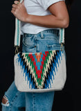 Panache Beige & Multicolored Aztec Crossbody