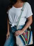 Panache Beige & Multicolored Aztec Crossbody