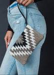 Panache Taupe,Cream,Black Aztec Wristlet