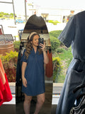 Dark Denim Zipper Dress