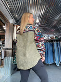 Aztec Graphic Oversized Shacket Jacket
