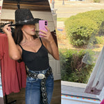 Black Western Hat