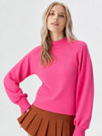 Mock Neck Pink Top