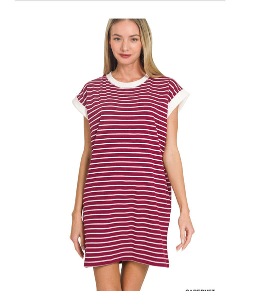 Striped Ribbed Dress