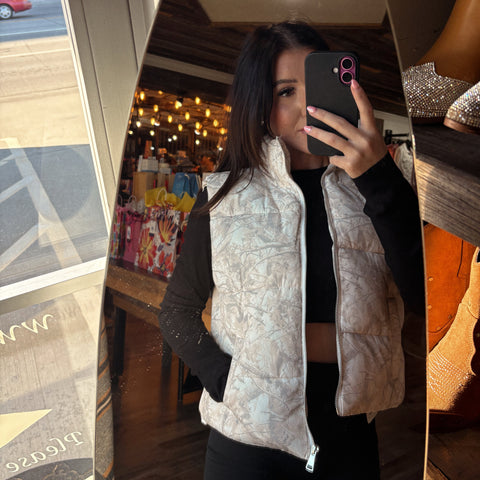 Camo Puffer Vest