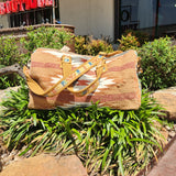 Panache White Mix Multicolored Aztec Duffel Bag