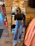 Risen High Rise Ankle Cuff Jean