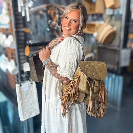 Fringe Western  Backpack