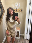 Striped  Ribbed Romper