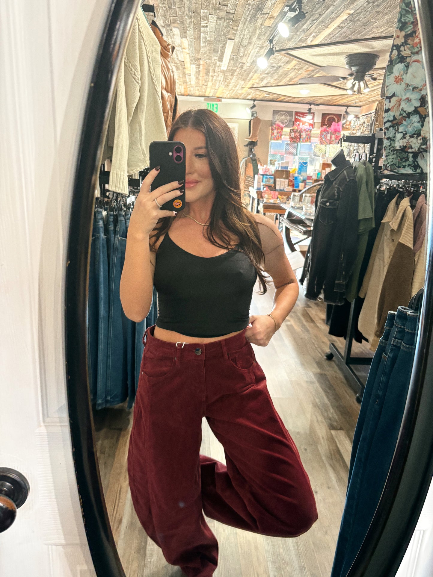 Risen Corduroy Slouchy Ankle Barrel