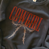 Cowgirl Barbwire Sweatshirt