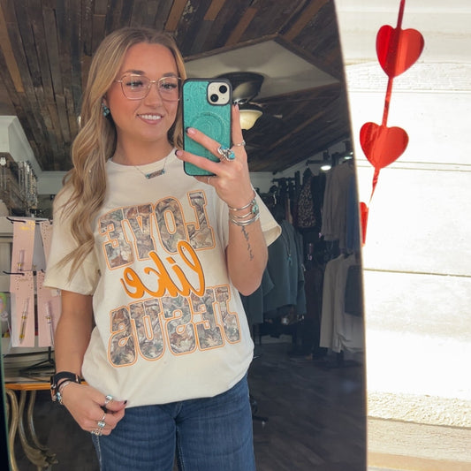 Jesus  Loves You Camo Graphic T