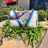 Panache White Mix Multicolored Aztec Duffel Bag
