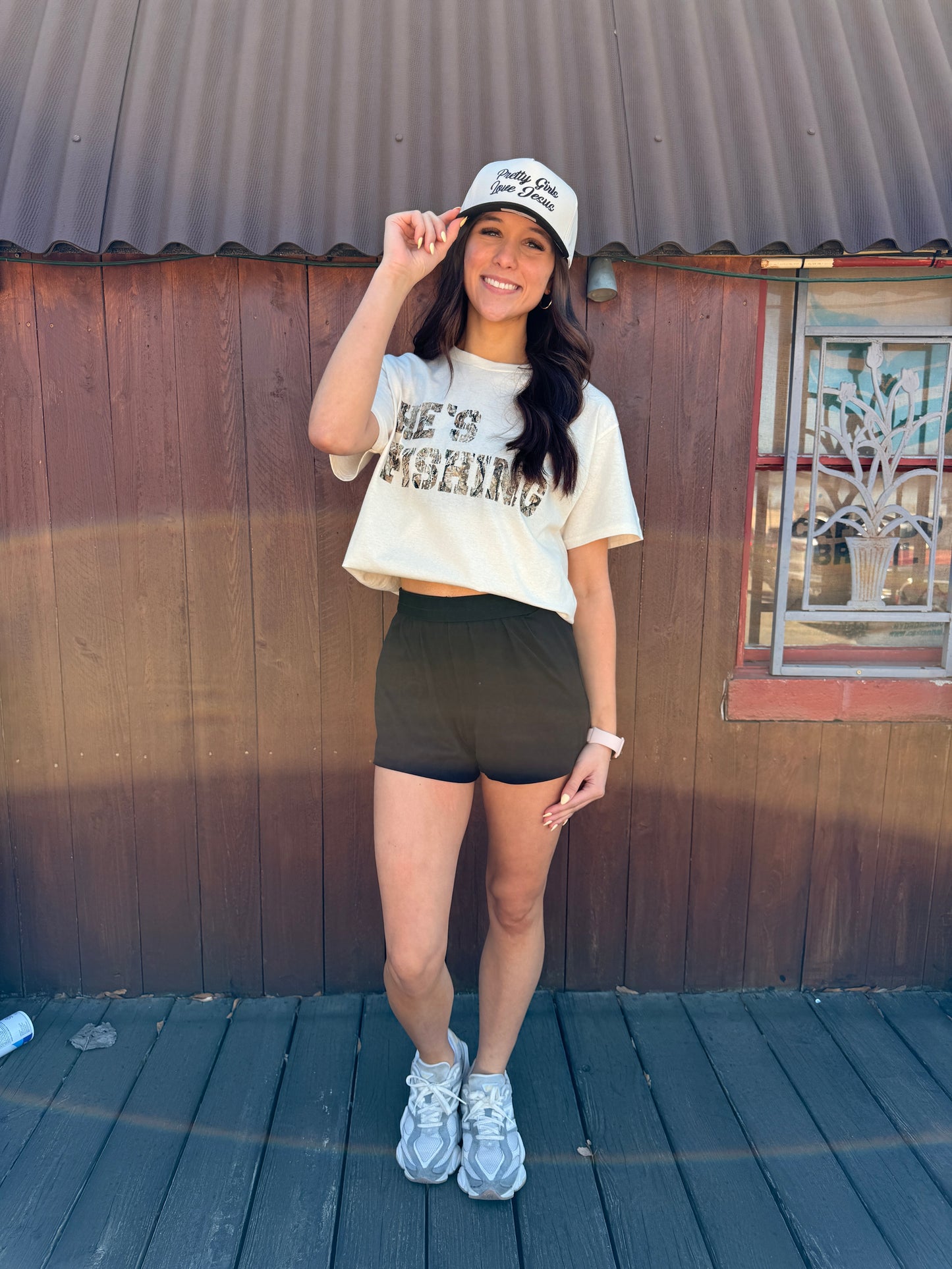 He's Fishing Graphic Tee