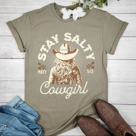 Stay Salty Cowgirl Graphic Tee